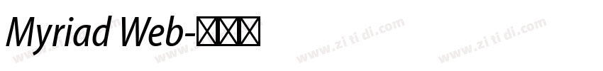 Myriad Web字体转换